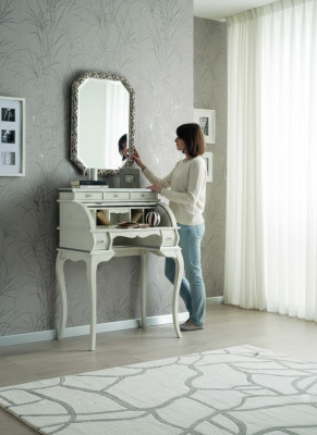 Miwwelen Luxus Sekretär Antik Barock Stil Schminnkonsolendësch Komod Sideboard Nei