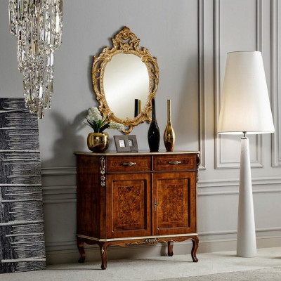 Sideboard Kommod Schaf Schief Designer Miwwelen Holz Anriicht Italienesch Miwwelen