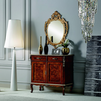 Designer Holz Italienesch Miwwelen Design Miwwel Stil Barock 2tlg Kommode