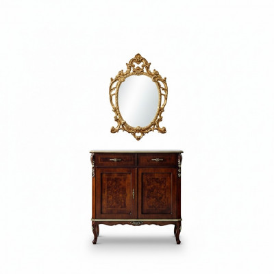 Designer Holz Italienesch Miwwelen Design Miwwel Stil Barock 2tlg Kommode