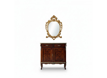 Designer Holz Italienesch Miwwelen Design Miwwel Stil Barock 2tlg Kommode