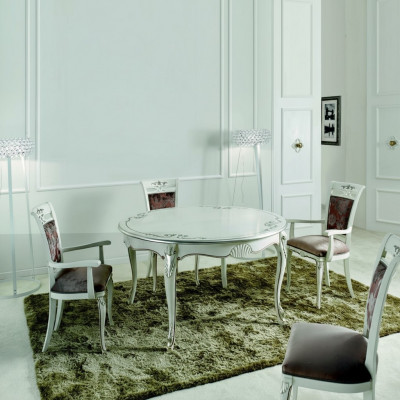 Italienesch Miwwelen Iessdësch Holz Luxus Dësch Design Dëscher Iesszëmmer 140x79cm