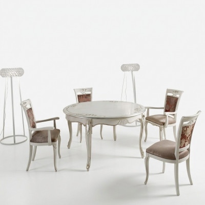 Italienesch Miwwelen Iessdësch Holz Luxus Dësch Design Dëscher Iesszëmmer 140x79cm