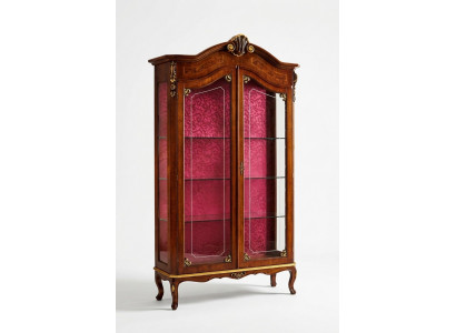 Vitrine Holz Schaf Glas Schief Italienesch Stol Miwwelen Anrichte Regal Barock