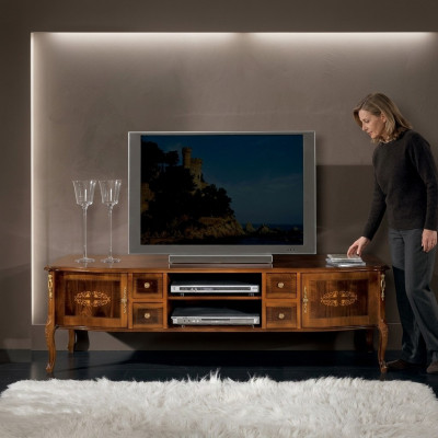 Design Sideboard tv Lowboard rtv Schaf Tisch Wunnzëmmer Holz Miwwelen Barock Stil Neit