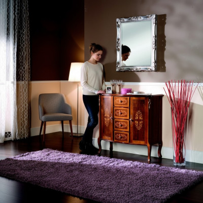 Italienesch Stil Miwwelen Luxus Konsolendëscher RTV Bruon Kommode Stil Barock Antik Stil Nei