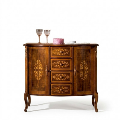 Italienesch Stil Miwwelen Luxus Konsolendëscher RTV Bruon Kommode Stil Barock Antik Stil Nei