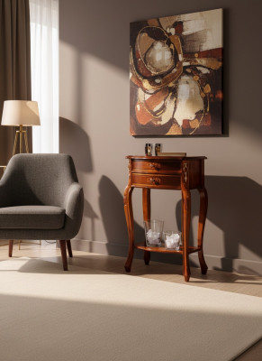 Konsole Dësch Italienesch Miwwelen Niewendësch Designer Dësch Wunnzëimmerdësch