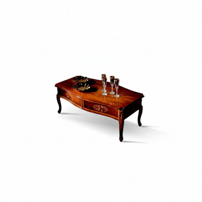 Holz Italienesch Miwwelen Barock Stil Braun Dësch Wunnzëmmer Dësch Nei