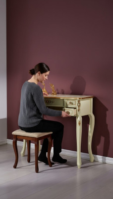 Design Luxus Miwwelen Sekretär Antik Stil Barock Dësch Holz Italienesch Miwwelen Neit
