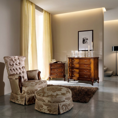 Design Miwwel Stil Barock Kleng Kommode Brong Luxus Holz Italienesch