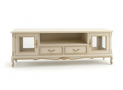 Sideboard TV Lowboard RTV Schaf Dësch Wunnzëmmer Holz Miwwelen Barock Stil Nei