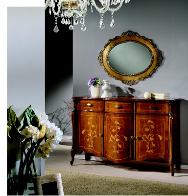 Design Miwwel Stil Barock Kommode Schaf Brong Design Luxus Holz
