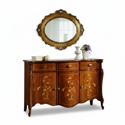 Miwwelen Stil Barock 2-teil. Set Luxus Holz Italienesch Luxus Miwwelen Kommode