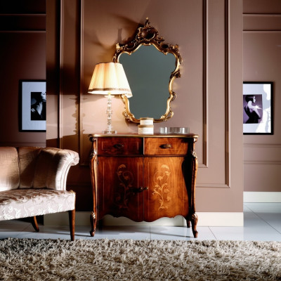 Luxus Italienesch Miwweldesign Kommode Schaf Braun Holz Miwwelstil