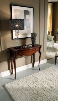 Holz Italienesch Miwwelen Konsolendësch Brong Miwwelen Stil Barock Design Miwwelen Nei