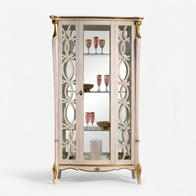 Klassesch Miwwelen Holz Design Vitrinn Stil Regal Schaf Schief Italienesch Miwwelen Nei