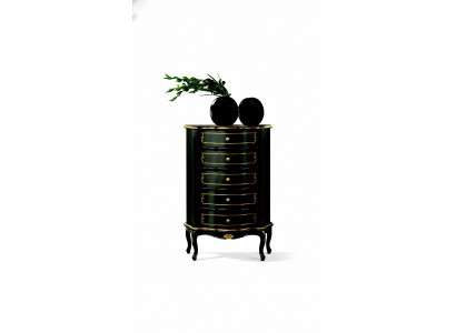 Italienesch Miwwelen Stil Barock Schwaarz Designer Schaf Kommode Miwwelen