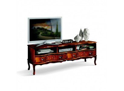 Italienesch Holz Miwwelen Säitendaach TV Lowboard Laang RTV Schaf Luxus Wunnzëmmer Nei