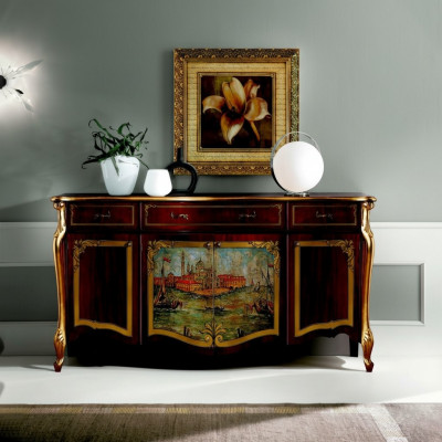 Design Miwwel Luxus Barock Buffet Komod Anrichte xxl Design Italienesch Neit