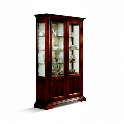 Schéinen Designer Italieneschen Luxus Holz Miwwel Barock Stil Schaf Vitrin Wunnzëmmer