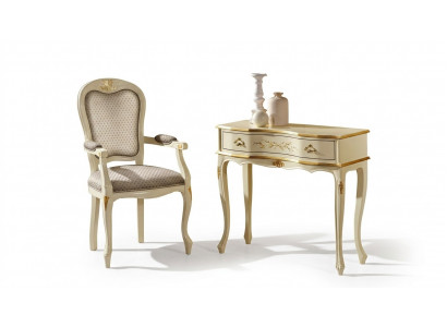 Braun Holz Italienesch Miwwelen Konsolendësch Miwwel Stil Barock Design Konsolen
