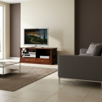 Luxus-Säitenschaf TV-Schaf RTV Italienesch Miwwelen Wunnzëmmer Holz Barock