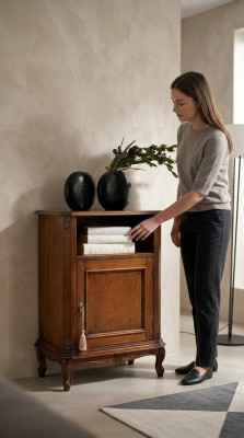 Luxus Kommod Anrichte Bäistellt Dësch Design Italienesch Miwwelen Barock Holz Nei