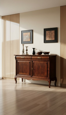 Italienesch Miwwelen Design Kommode Schaf Brong Luxus Holz Stil Barock