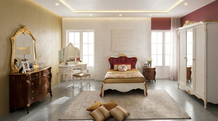Italienesch Miwwelen Design Luxus Bett Duebelbett Stil Barock Better Klassesch