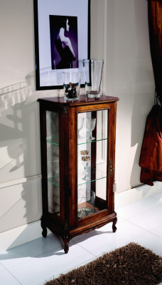 Design Miwwelen Italienesch Braun Vitrine Holz Luxus Schiefen Klassesch Anriichter