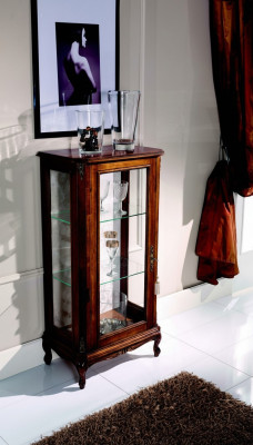 Design Miwwelen Italienesch Braun Vitrine Holz Luxus Schiefen Klassesch Anriichter