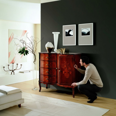 Luxus Designer Italienesch Holz Miwwel Kommode Anrichte Barockstil Sideboard