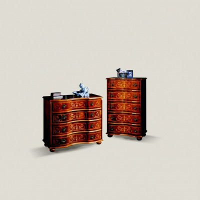 Italienesch Holzmöbel Design Luxus Kommode Schaf 4 Tiräng Braun
