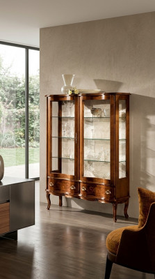 Vitrin Glasschaf Barock Vitrine Holz Vitrinen Luxus Glasschaf Miwwelen Nei