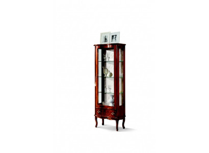 Luxus Holz Vitrin Brongen Schaf Glas Dieren Design Kommod Italienesch Miwwelen