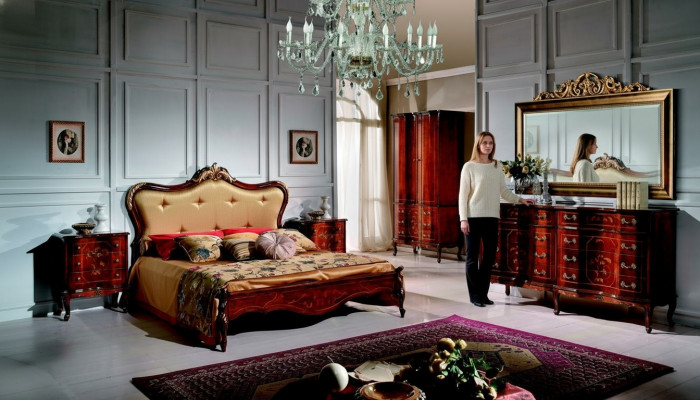Klassescht Chesterfield Bett Miwwel Swarovski Steng Duebel Polster Better