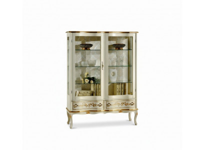 Design Holzschaf Vitrinenschief Italienesch Luxusmiwwel Kommod Barockstil