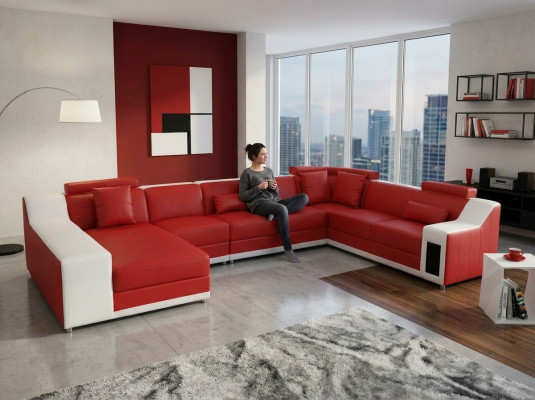 Wunn Lieder Landschaft Sofa mat USB, Polster Garnitur Sofas Sëtz Garnituren Nei