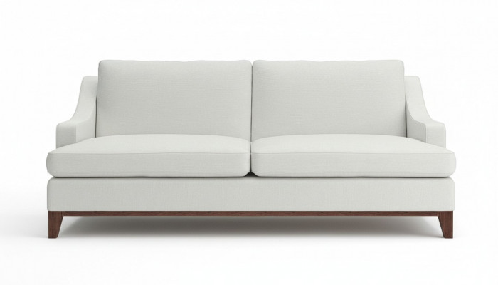 Beige Couch mat Knäppercher Amerikanesche Stil Sofa Polster Sëtz Couchen Sofen Luxus Neit