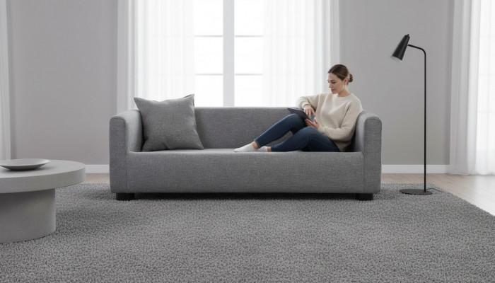 Grouss grost Hondbett Hond Polsterung Textilstoff Couchen Nei Hondssofa Couch