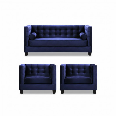 Schlofsofa Fotell Kreativ Miwwel Textil Stoff Blo Grupp Wunnzëmmer Modern Sofa