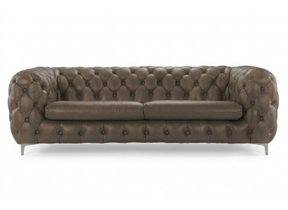 Chesterfield Sofa Braun XXL Grouss Lieder Wunnzëmmer Miwwelen 4 Sëtzer Violett Giel Gréng