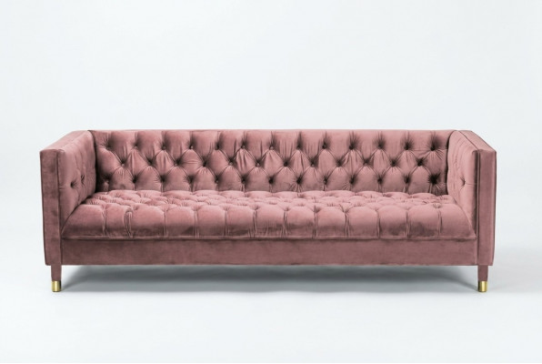 Chesterfield Sofa Rouse Miwwelen 4 Sëtzer Sofas Textil Stoff Couchen xxl grouss 230cm