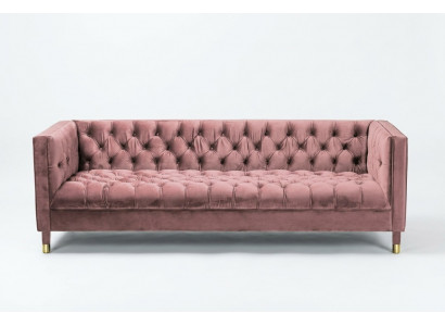Chesterfield Sofa Rouse Miwwelen 4 Sëtzer Sofas Textil Stoff Couchen xxl grouss 230cm
