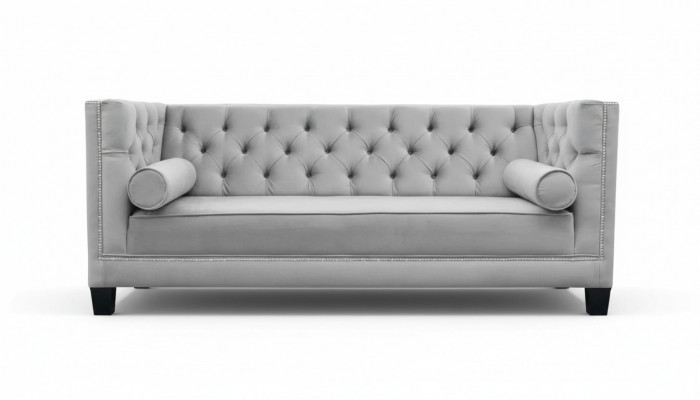 Luxus Gro Chesterfield Samt Drësëtzer Polster Miwwelen Hotel Wunnzëmmer Praxis