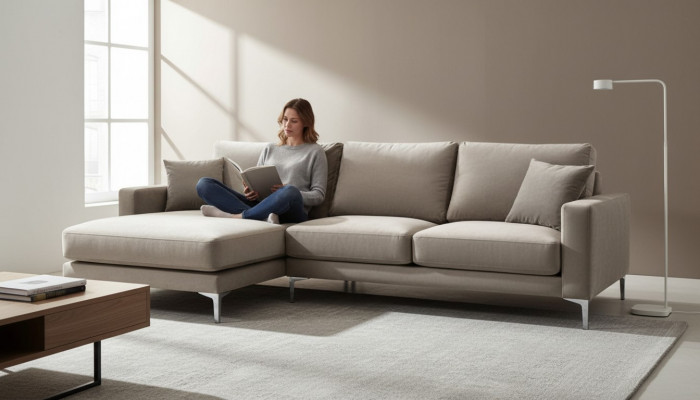 Sofae Stëmm Wunnzëmmer Design Couchen Polstersofa Grom Ecksofa Loft Eckeckbank