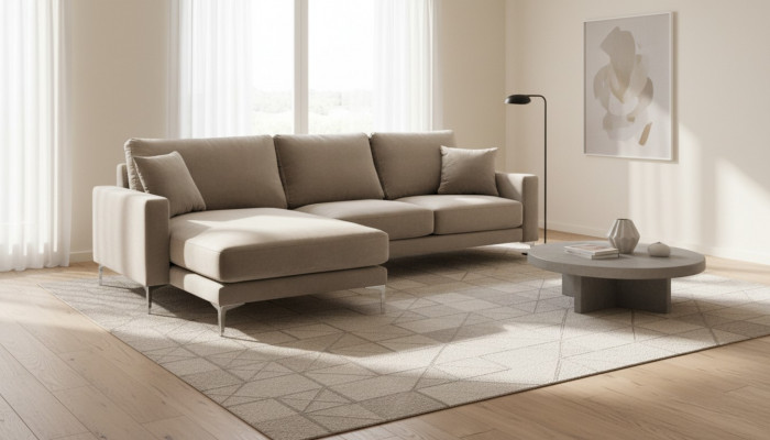 Sofae Stëmm Wunnzëmmer Design Couchen Polstersofa Grom Ecksofa Loft Eckeckbank