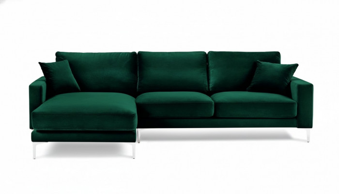Loft Sofa Luxus Eckcouch Miwwel Eckgarnitur Samt Couchen sofas gréng Wunnzëmmer