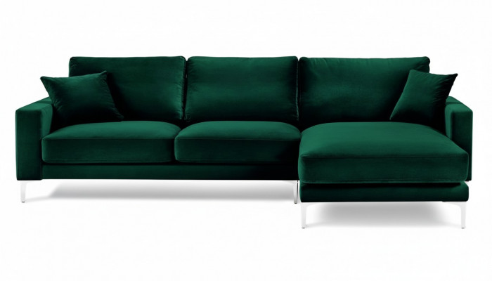 Loft Sofa Luxus Eckcouch Miwwelen Eckgarnitur Samt Couchen Wunnzëmmer Sofae gréng